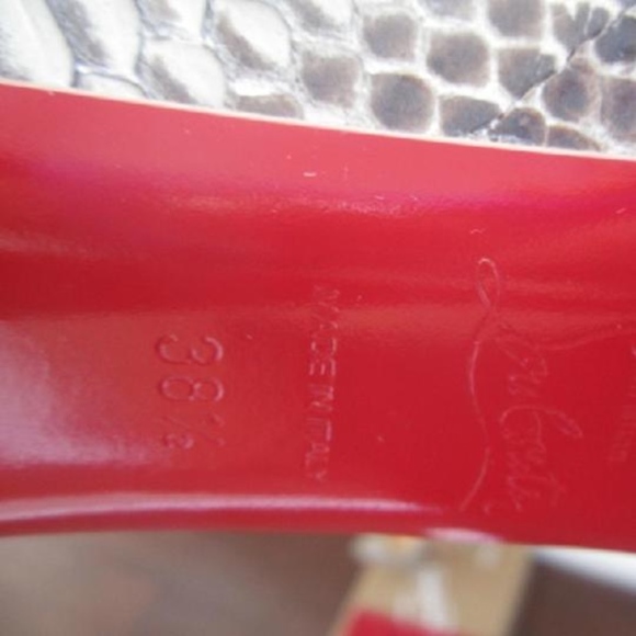 Louboutin Python Daffodile Platform Pumps - Picture 8 of 8